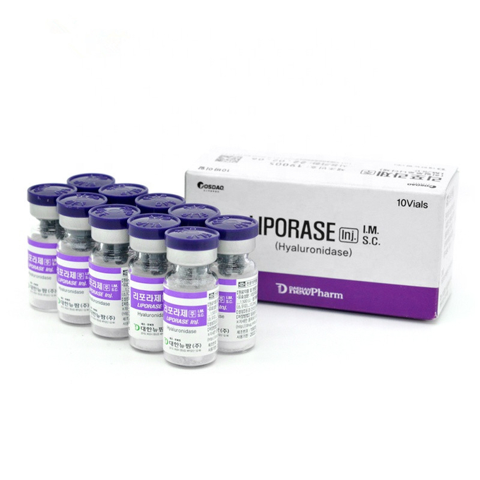 Liporase Inject 1ml Fat Dissolving Injections Belly Dissolve Hyaluronic Acid 10vials/Box